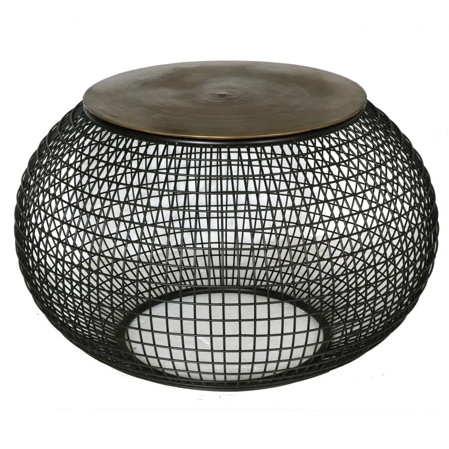 Koffie tafel Media647 Gold Aluminium