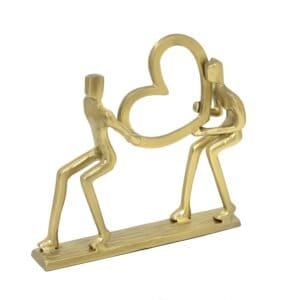 Sculptuur Media647 Gold Raw aluminium