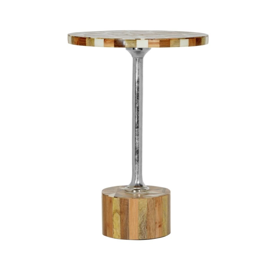 Bijzet tafel Media647 Silver Raw aluminium