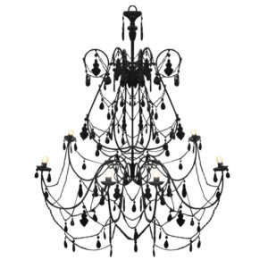 Kroonluchter Media647 Black Aluminium