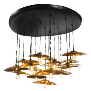 Plafondlamp Media647 Brass Aluminium