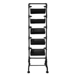 Planken kast Media647 Black Metal