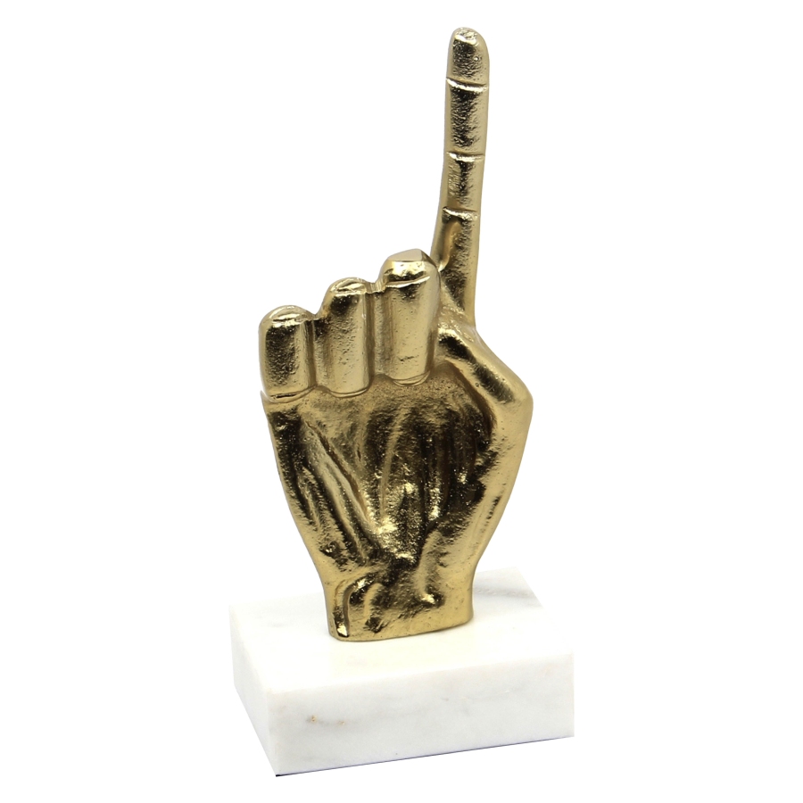 Beeldje Media647 Gold Aluminium
