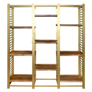 Planken kast Media647 Brass Iron