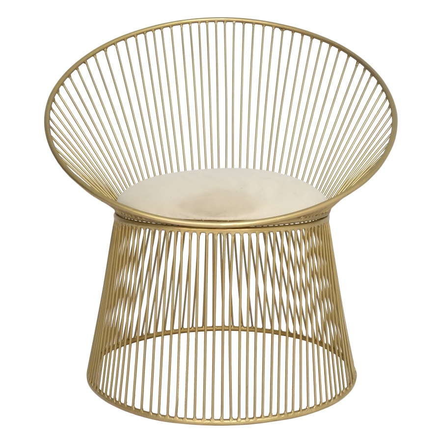 Fauteuil Media647 Brass Iron