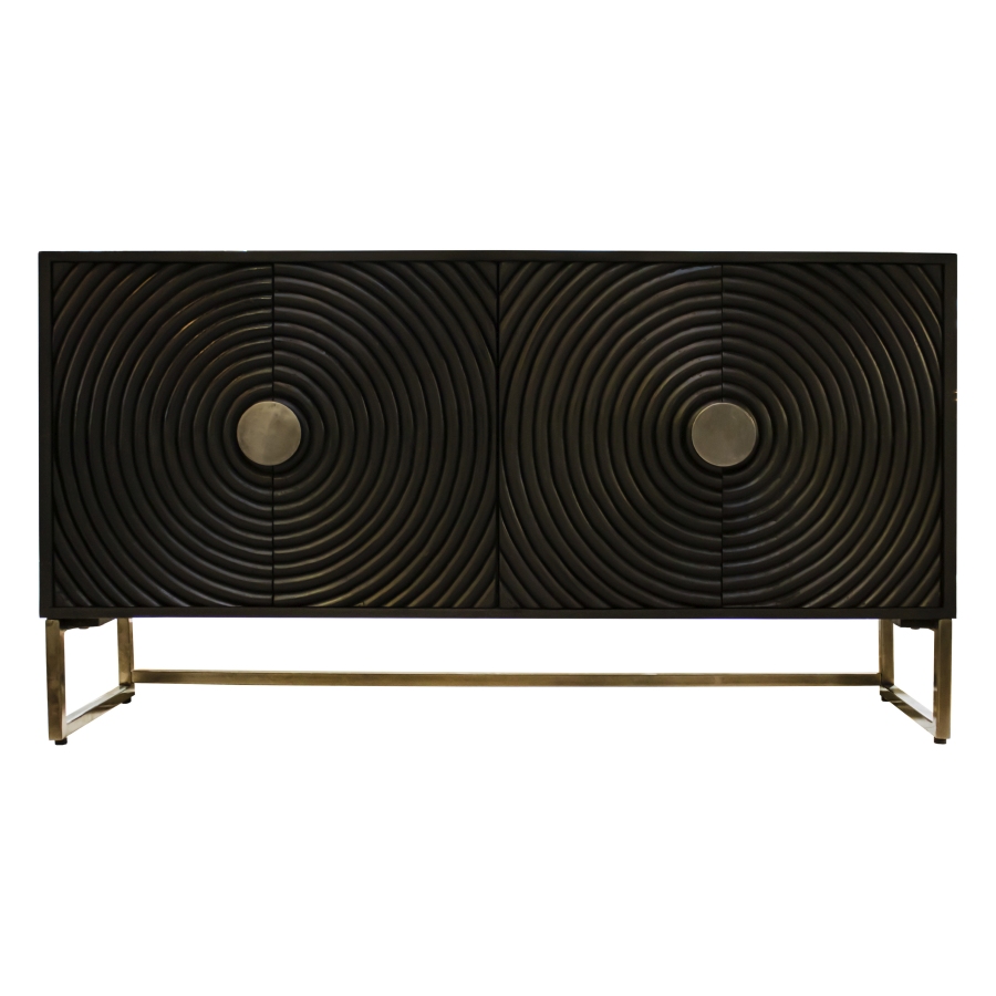 Dressoir Media647 Black Wood