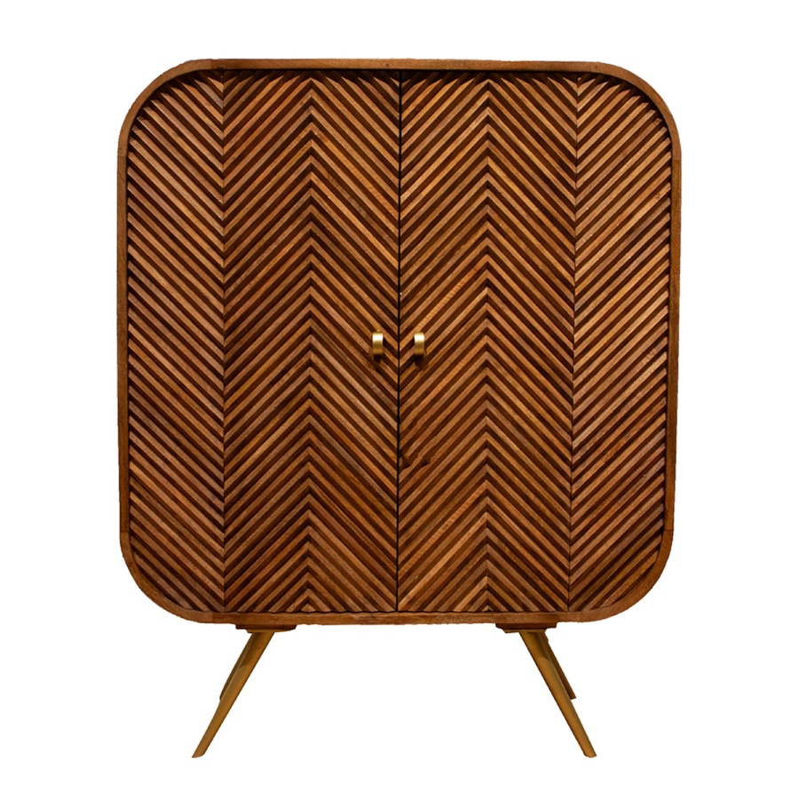 Kast Media647 Brown Wood