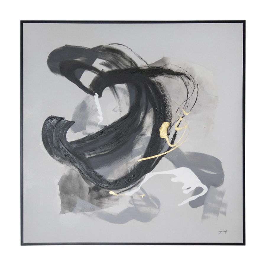 Schilderij Media647 Black Fabric