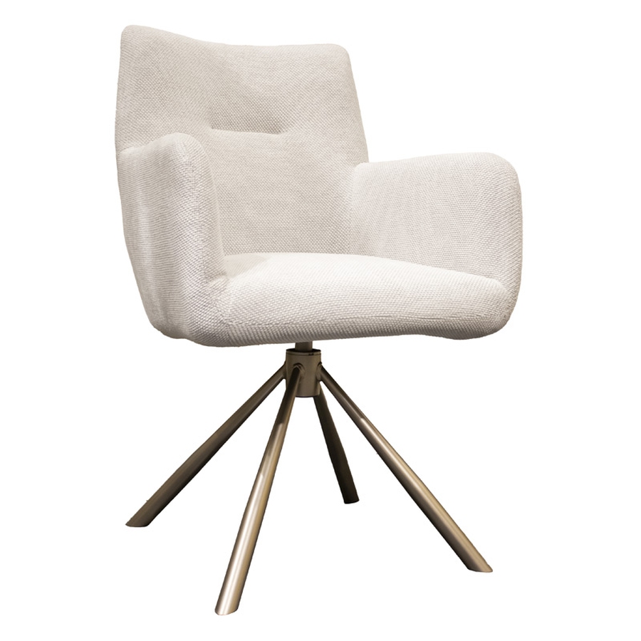 Eetkamerstoel Media647 Cream Fabric