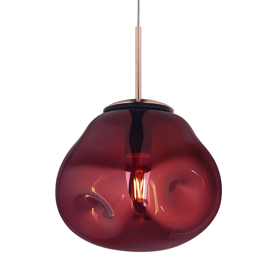 Plafondlamp Media647 Red Glass