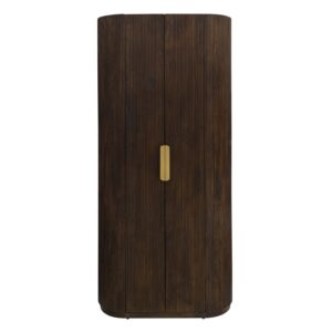 Kledingkast Media647 Brown Wood