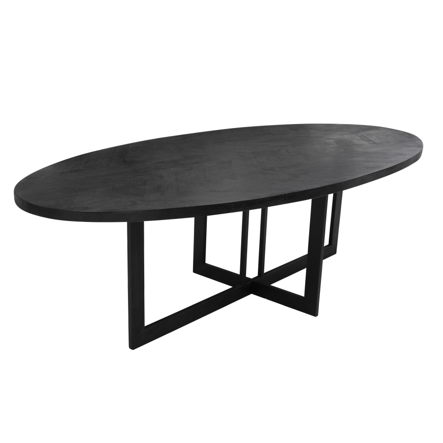 Eettafel Media647 Black Wood