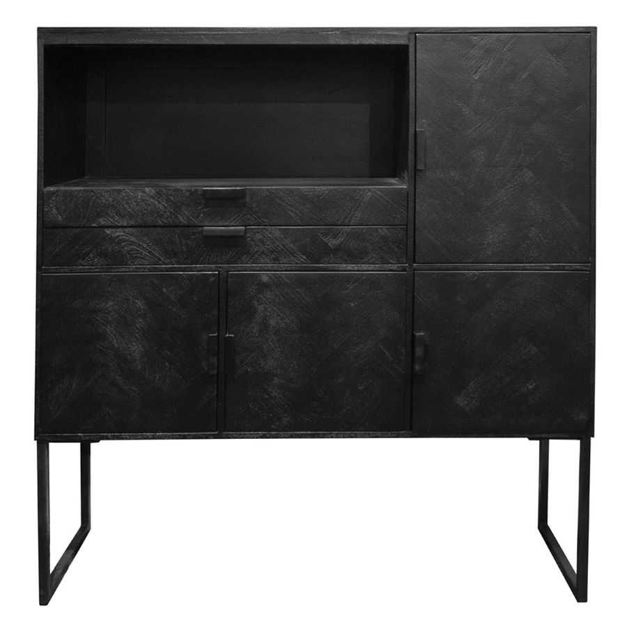 Kast Media647 Black Wood