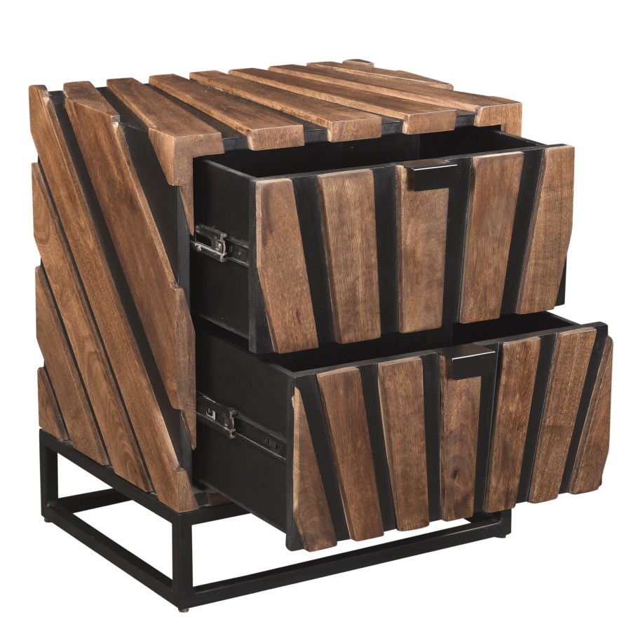 Nachtkast Media647 Brown Wood - Image 3