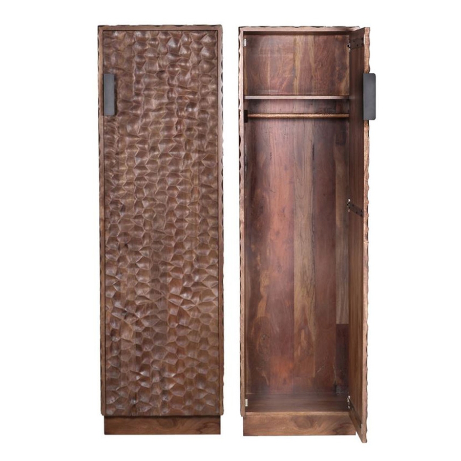 Kledingkast Media647 Brown Wood - Image 2