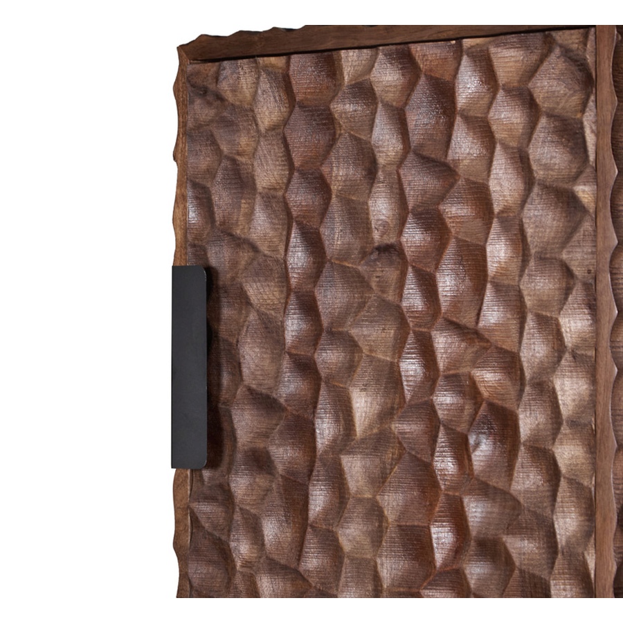 Kledingkast Media647 Brown Wood - Image 4