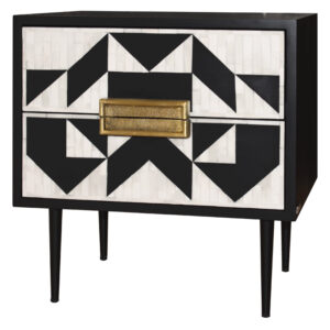 Nachtkast Media647 Black Bone