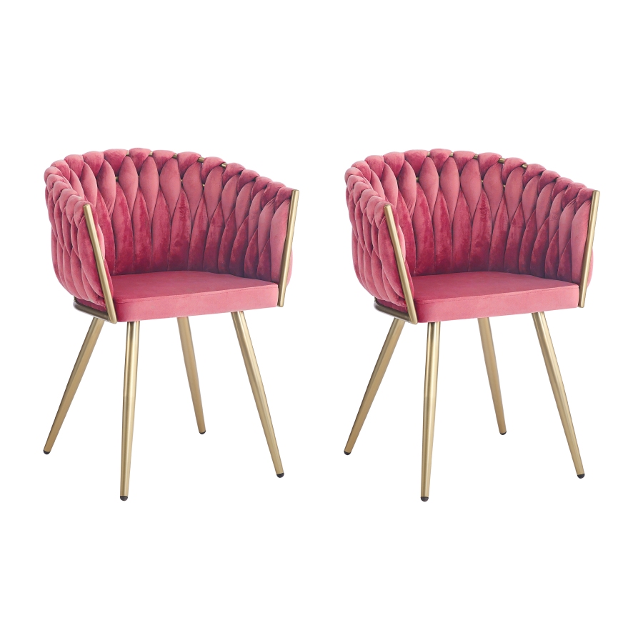 Eetkamerstoel Media647 Pink Fabric