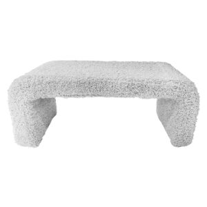 Ottomaan Media647 White Fabric