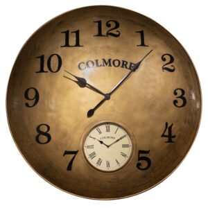 Muurklok Media647 Gold Iron