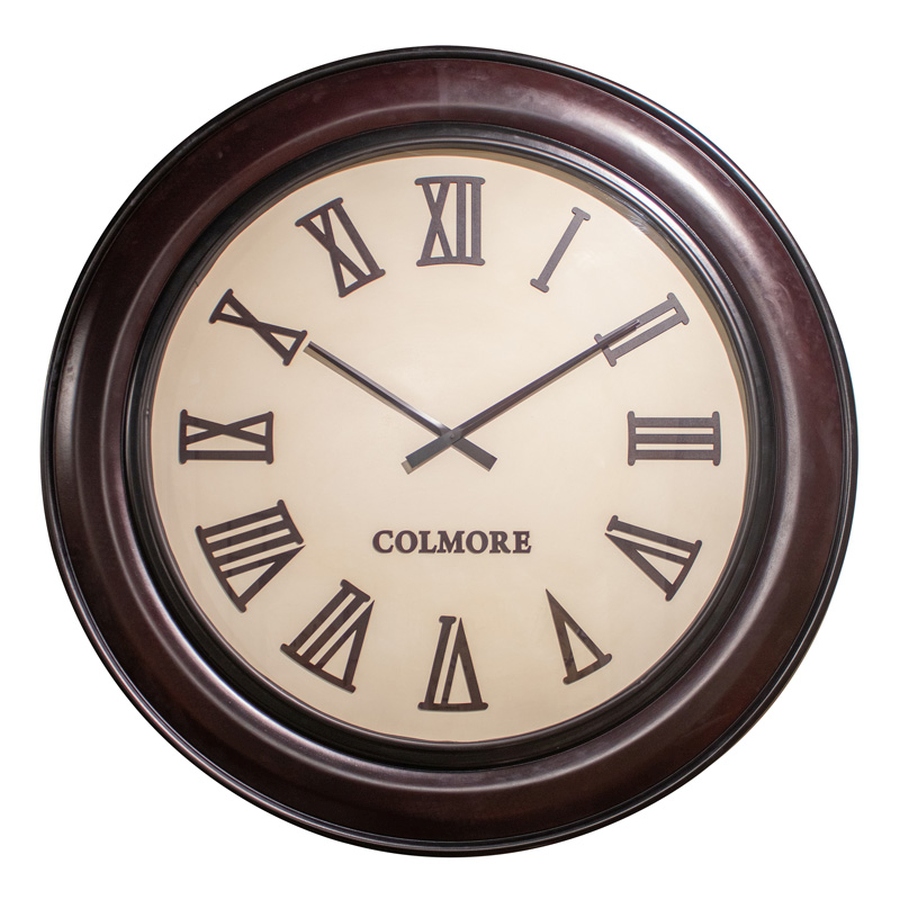 Muurklok Media647 Gold Wood