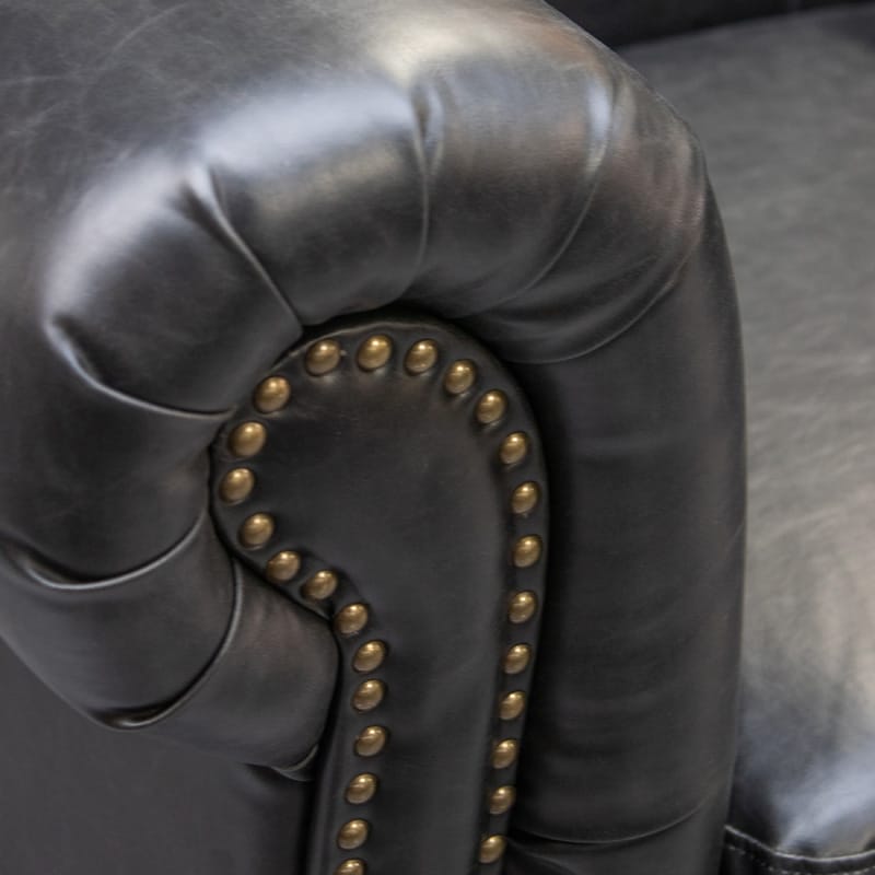 Sofa Media647 Black Fabric - Image 2