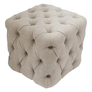 Ottomaan Media647 Natural Fabric