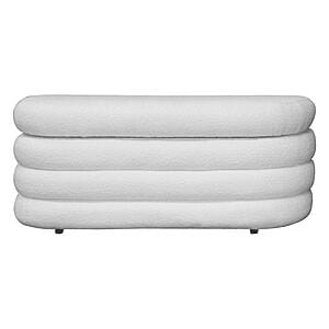 Stoel Media647 White Fabric
