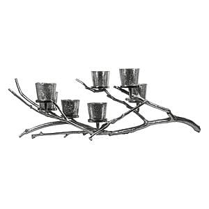 Kandelaar Media647 Silver Raw aluminium