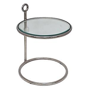 Bijzet tafel Media647 Silver Raw aluminium