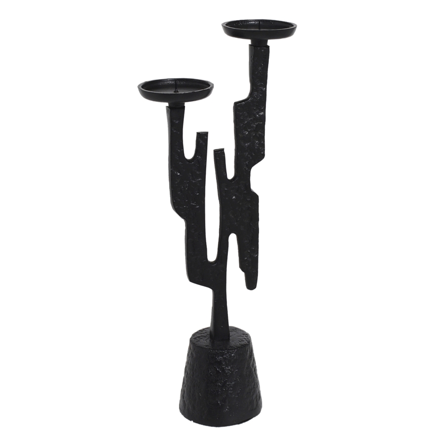 Kandelaar Media647 Black Raw aluminium