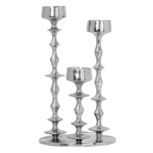 Kandelaar Media647 Silver Raw aluminium