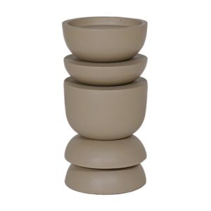 Kandelaar Media647 Brown Raw aluminium