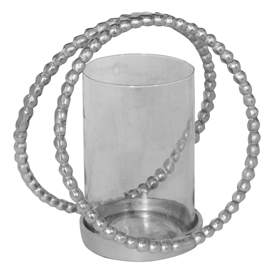 Windlicht Media647 Silver Raw aluminium