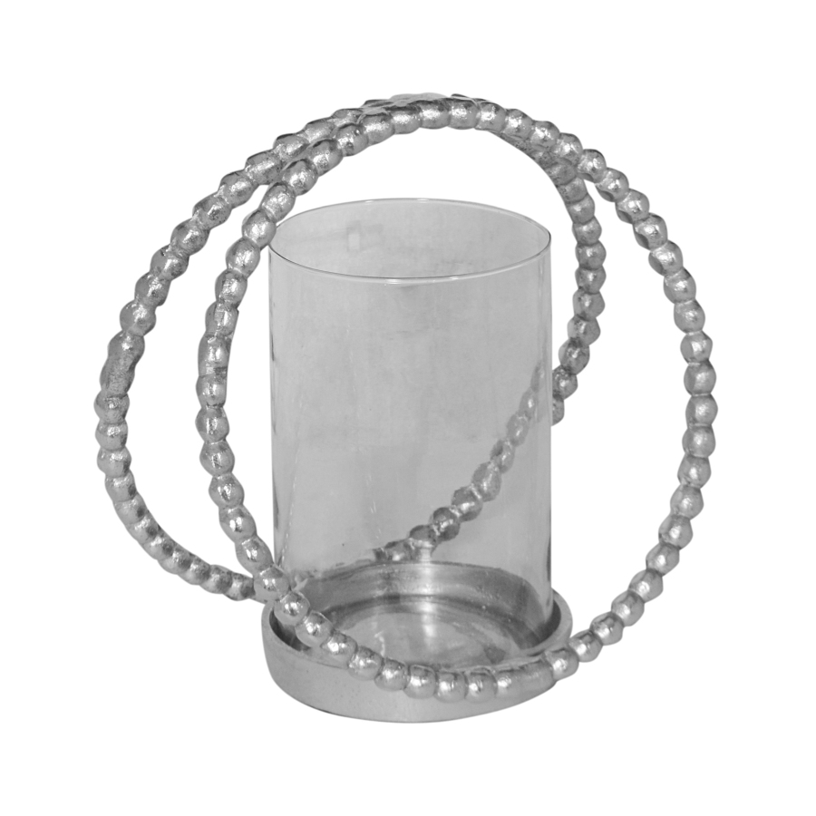 Windlicht Media647 Silver Raw aluminium