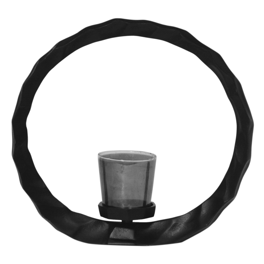 Windlicht Media647 Black Raw aluminium