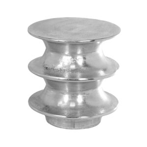 Bijzet tafel Media647 Silver Raw aluminium