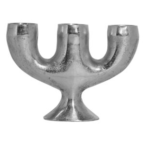 Kandelaar Media647 Silver Raw aluminium